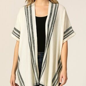 Treasure &‎ Bond Navy & White Poncho
